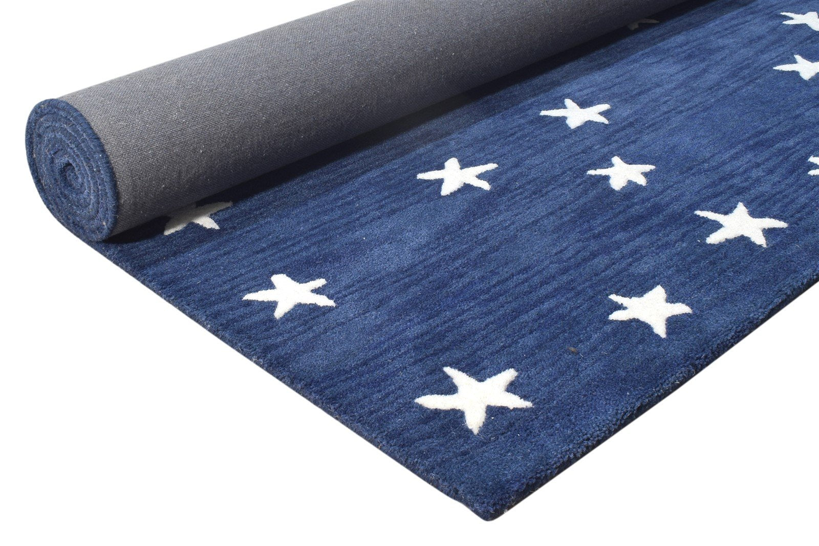 Star Rug Blue Kids Rug Blue Starry Skies Blue Rug Nursery Rug Star Blue Rug 