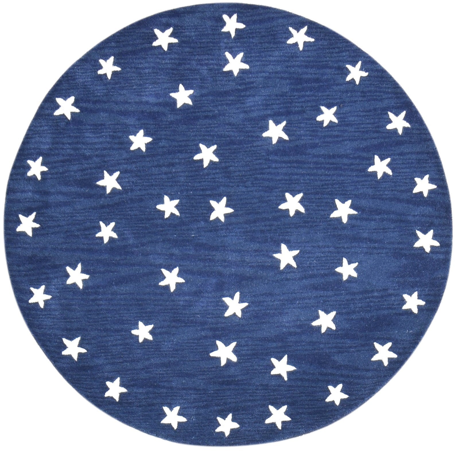 Star Rug Blue Kids Rug Blue Starry Skies Blue Rug Nursery Rug Star Blue Rug 