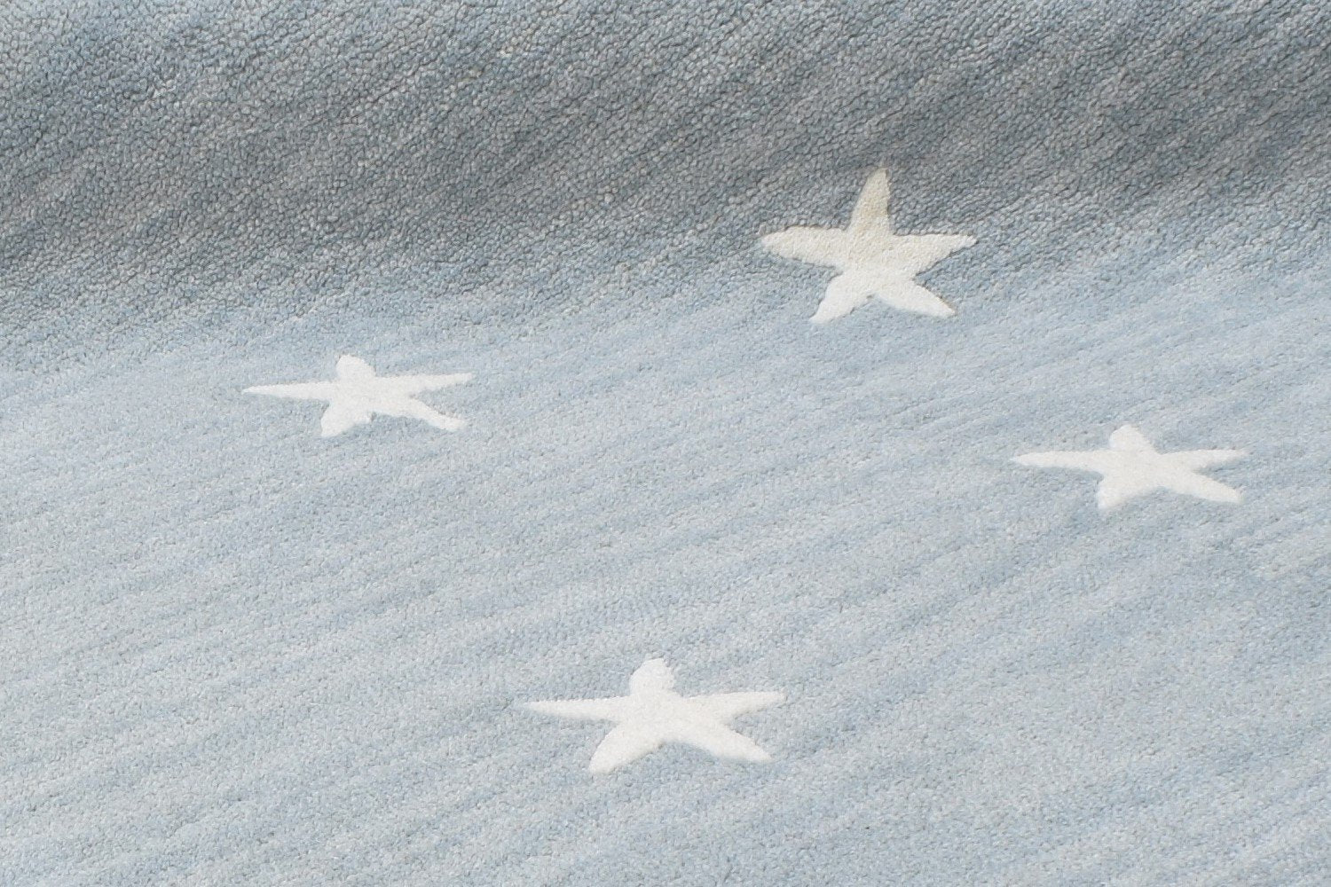 Star Rug Blue Kids Rug Light Blue Starry Skies Nursery Baby Blue Rug 