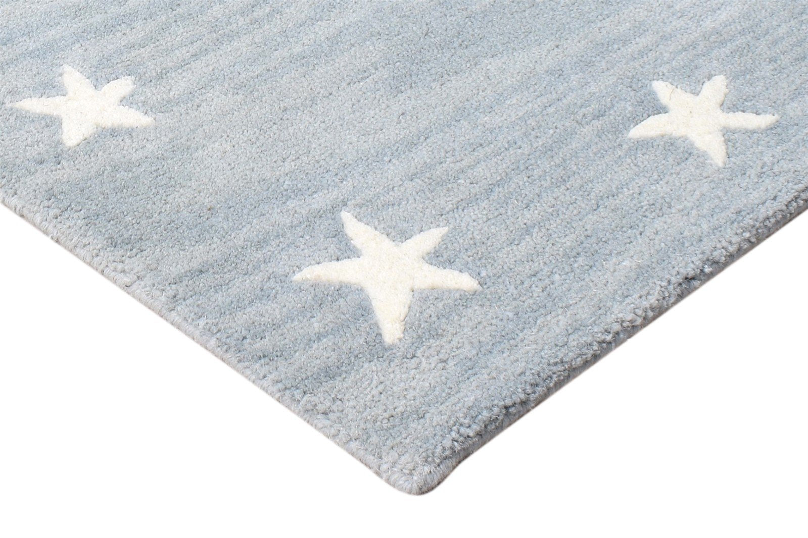 Star Rug Blue Kids Rug Light Blue Starry Skies Nursery Baby Blue Rug 