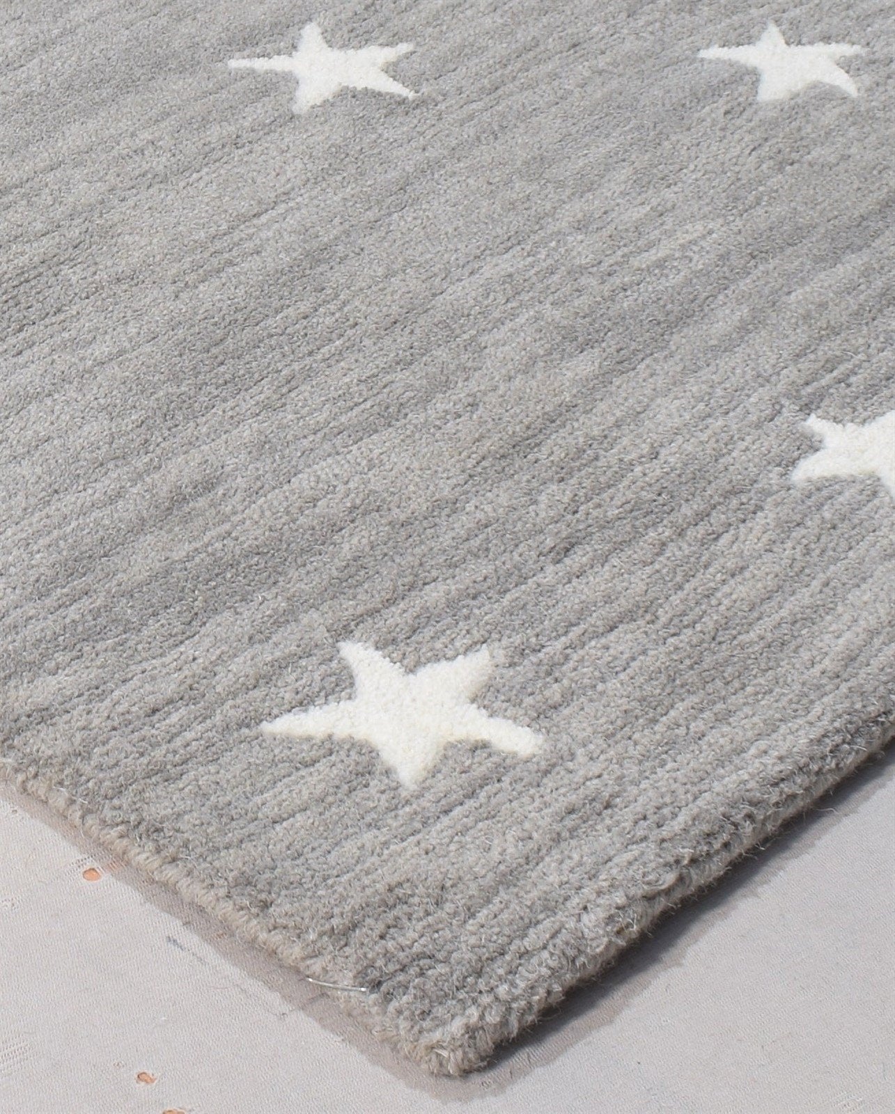 Star Rug Gray Kids Rug Grey Starry Skies Rug Nursery Rug Star Neutral Color 