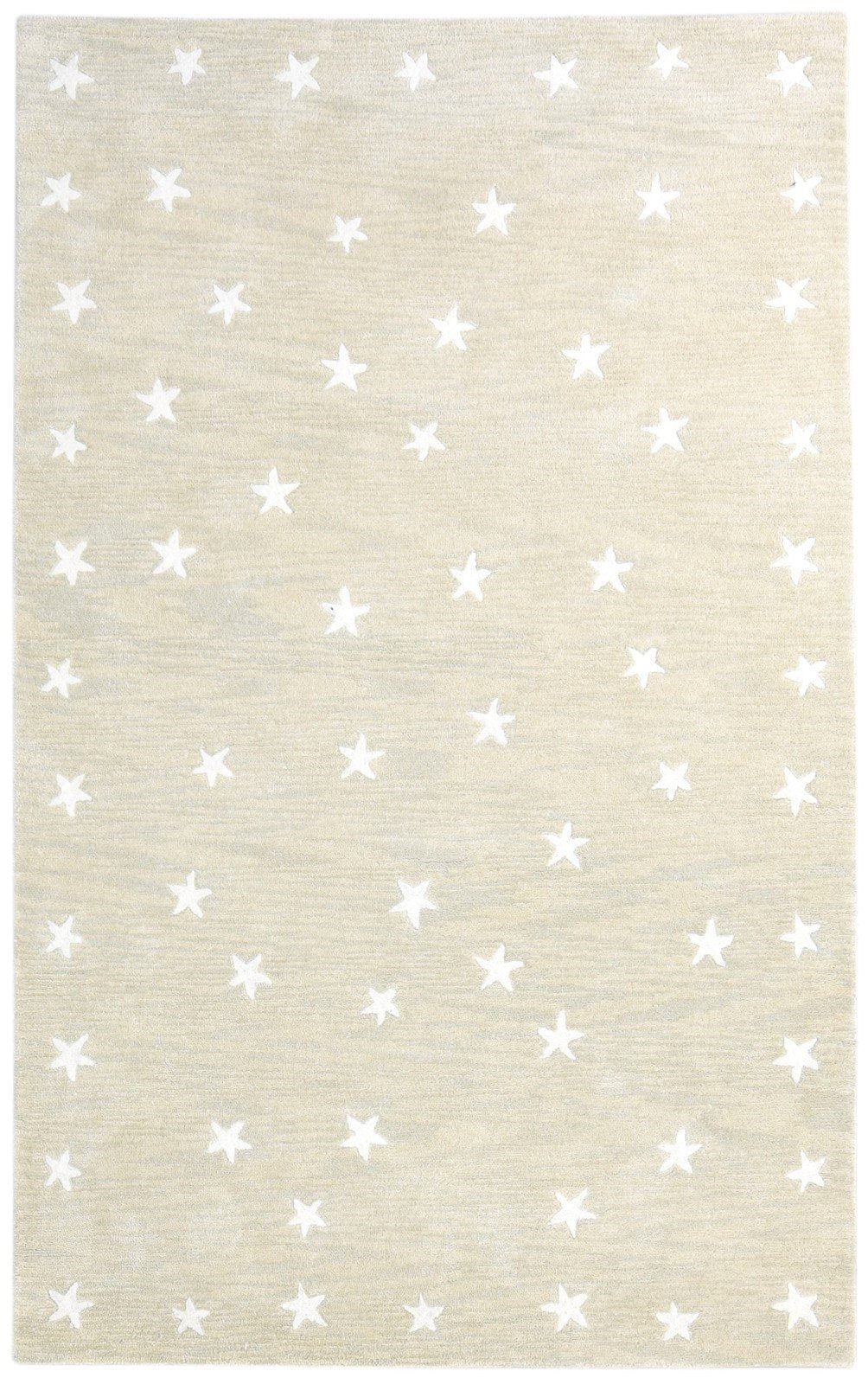 Star Rug Natural Beige Kids Rug Starry Skies Rug Nursery Rug Neutral Color 