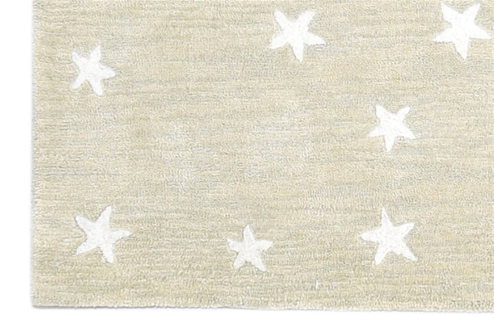 Star Rug Natural Beige Kids Rug Starry Skies Rug Nursery Rug Neutral Color 