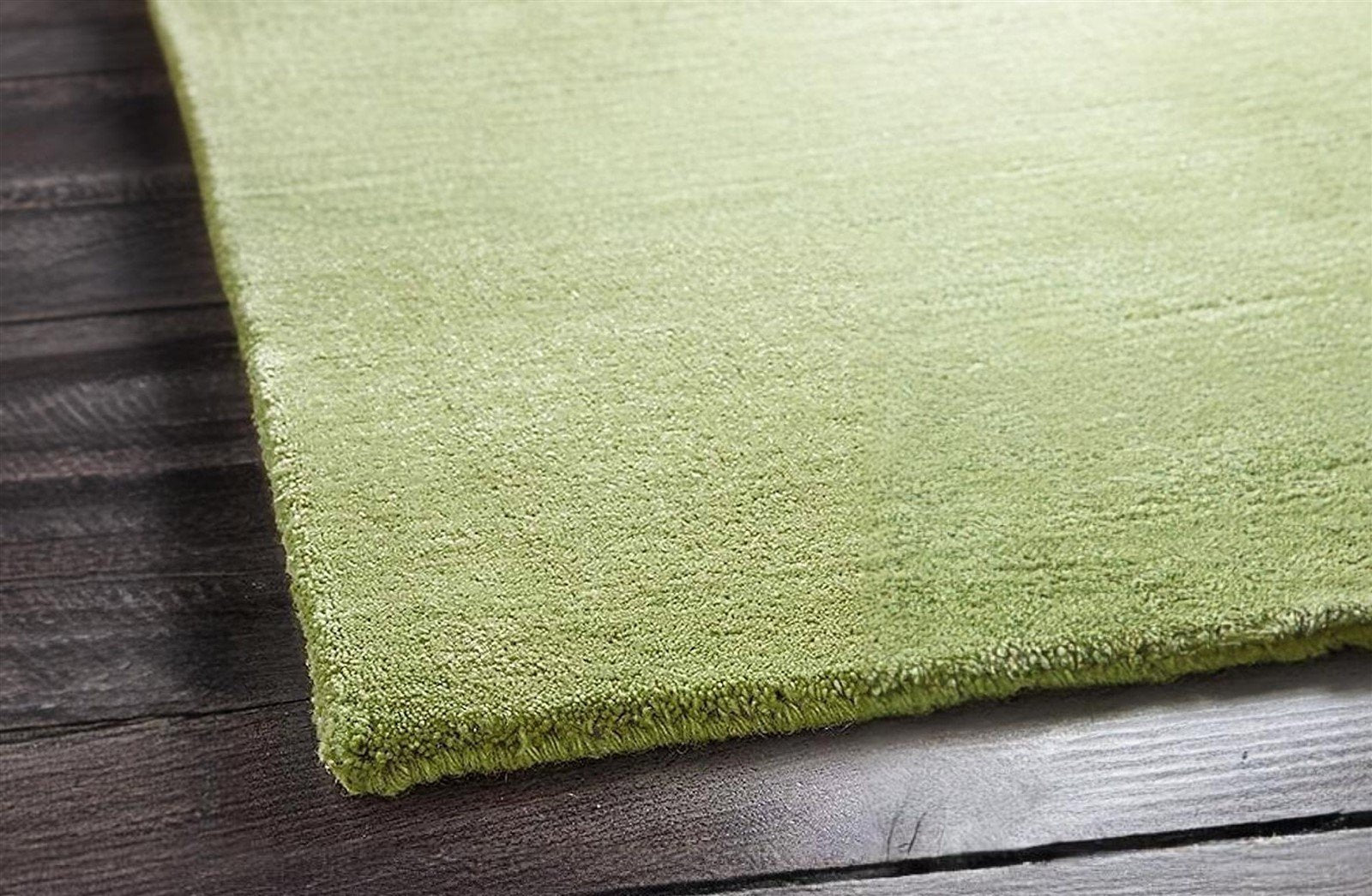 Solid Color Lemon Green Plain Wool rug for Living Room Baxter Rug 