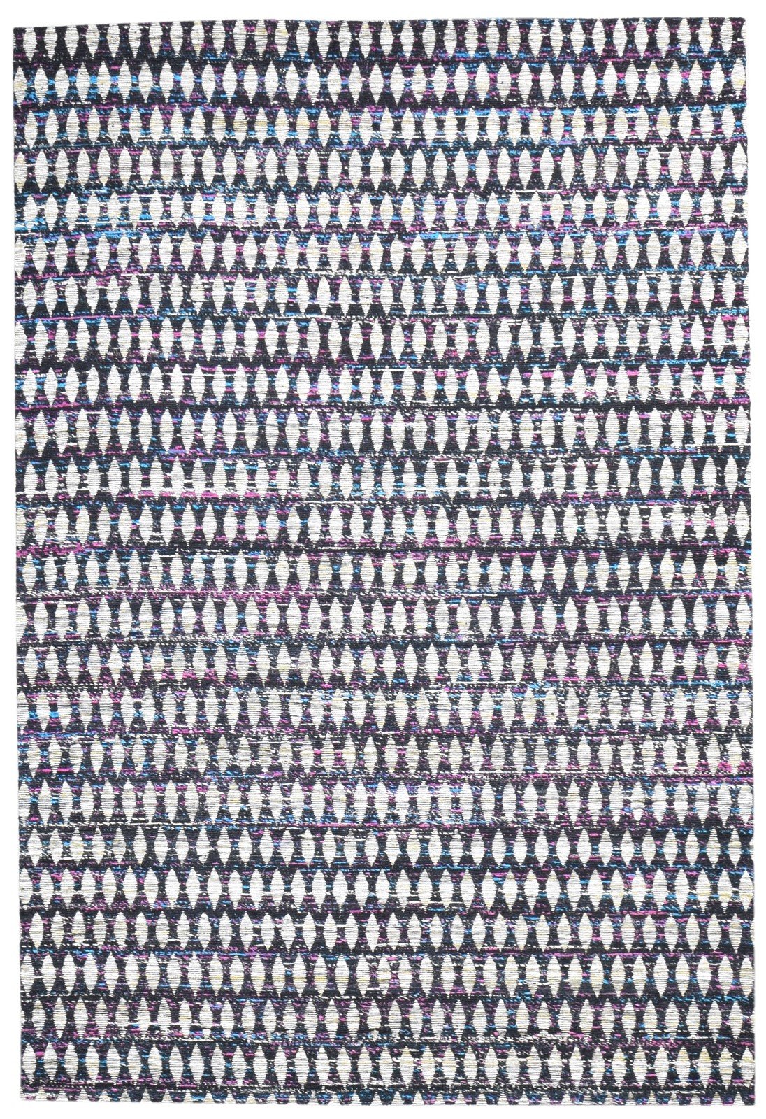 6X8 Rug Polyester Black Modern Jacquard Loom Scandinavian Nordic Room Size   7865007079573
