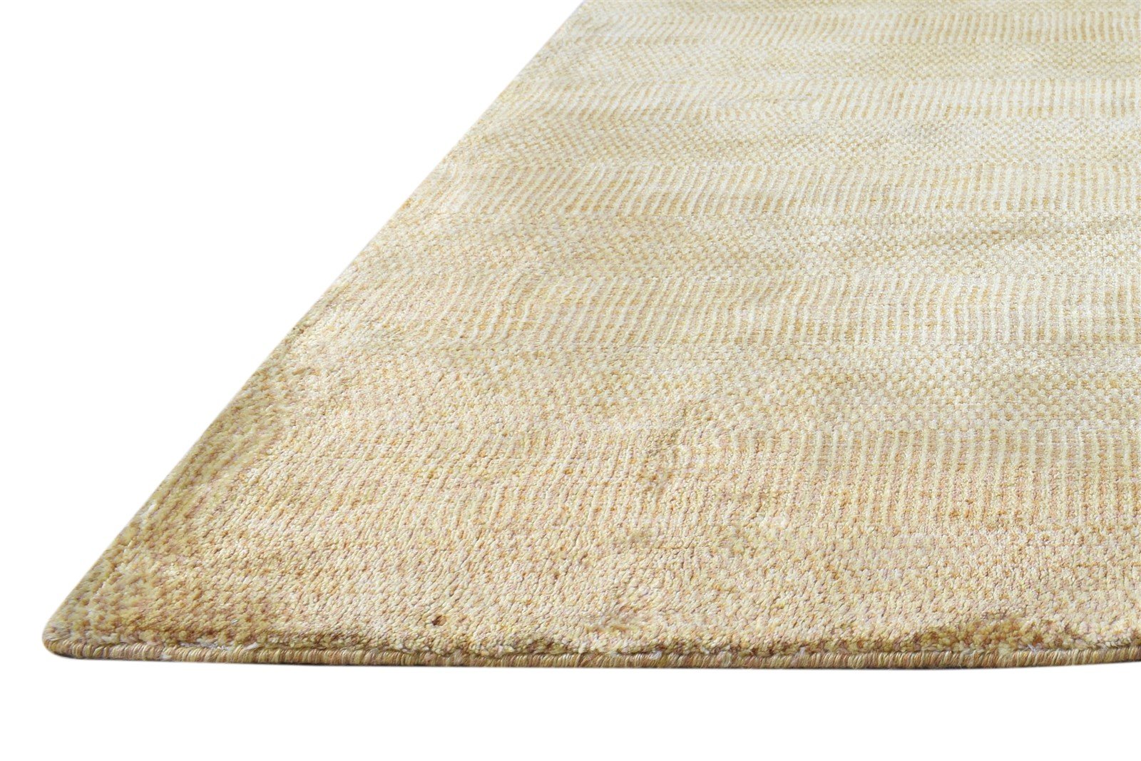 6X8 Rug Wool / Silk Brown Modern Handloom Scandinavian Solid Room Size Carpet   7864998822037