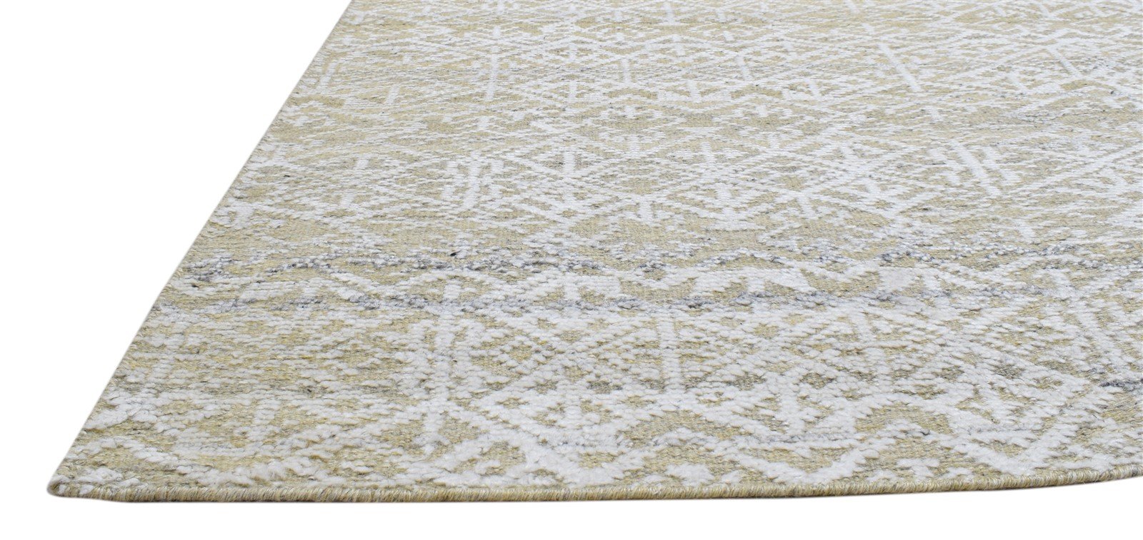 6X8 Rug Wool Silk Green Modern Hand Knotted Scandinavian Floral Room Size   7860681539733