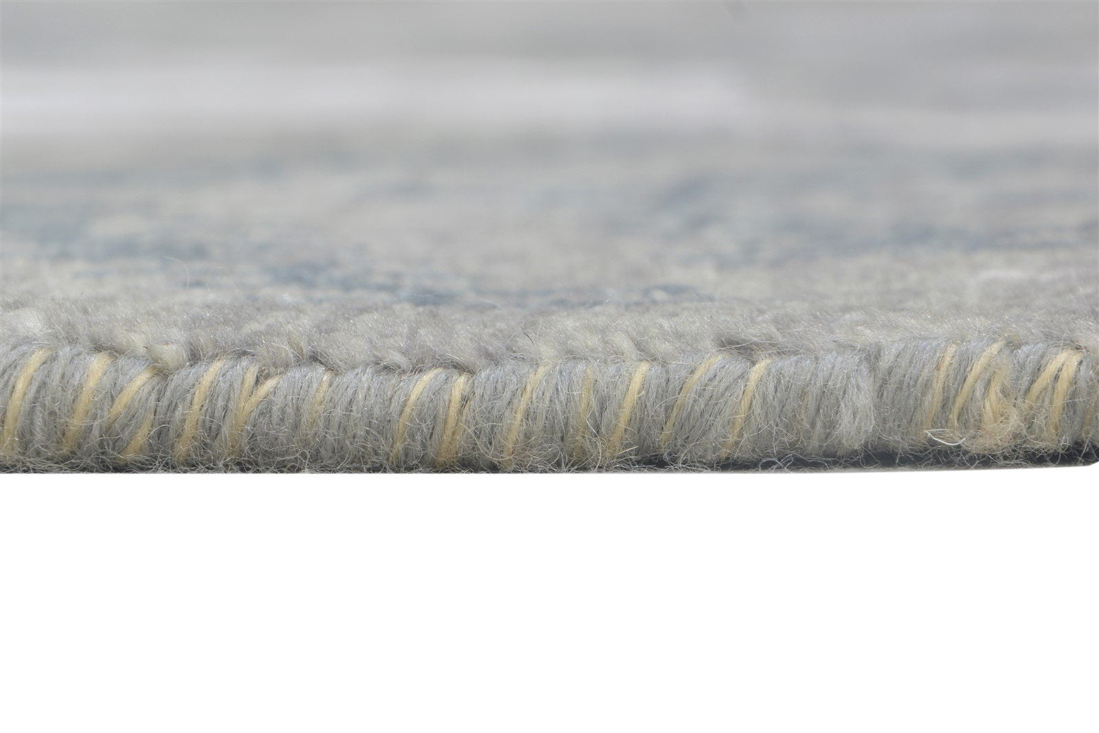 6X9 Rug Rayon From Bamboo Grey Modern Hand Knotted European Ikat Room Size   7865000001685