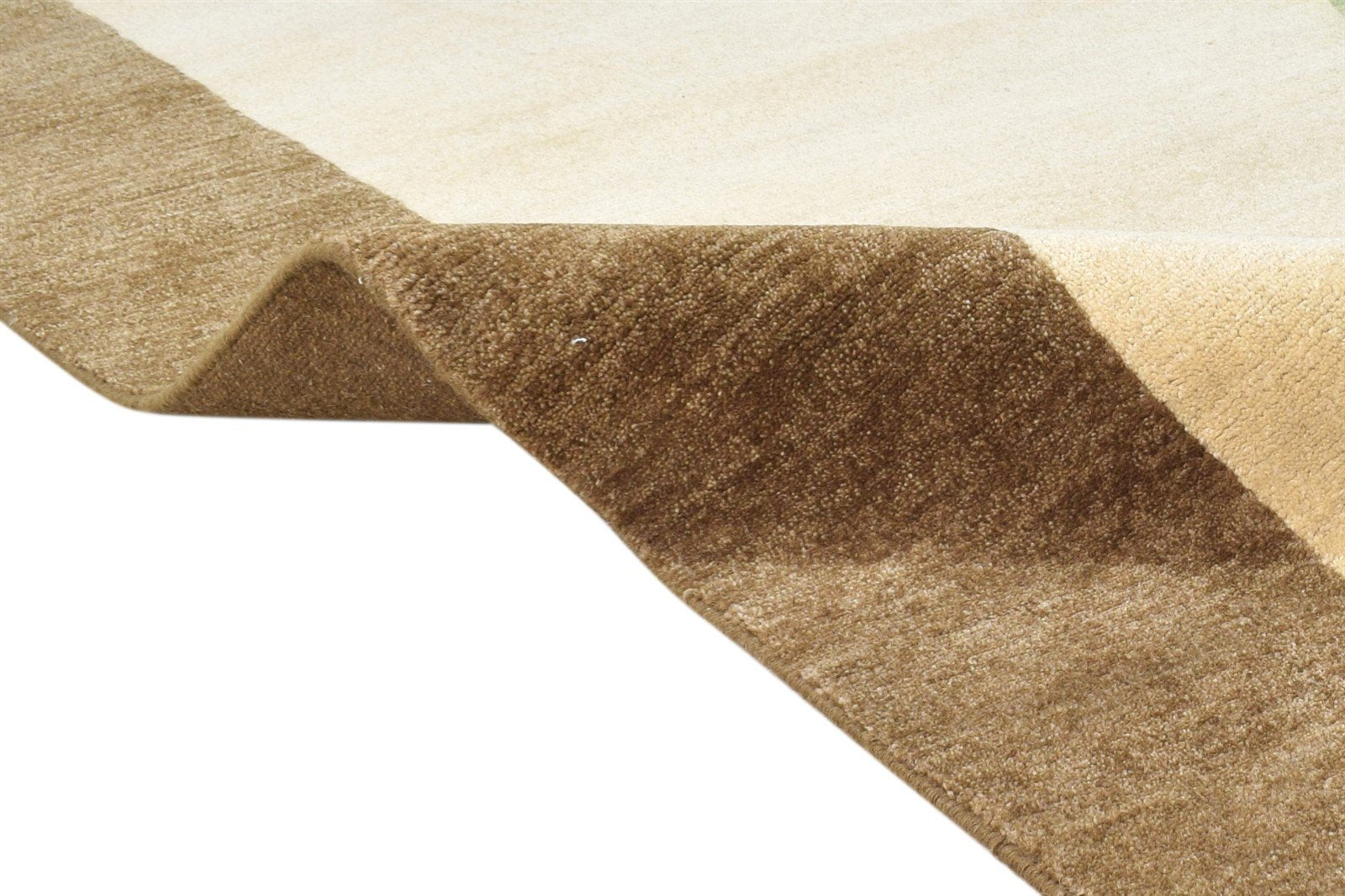6X9 Rug Wool / Silk Beige Modern Hand Knotted Scandinavian Abstract Room Size   7865095585941