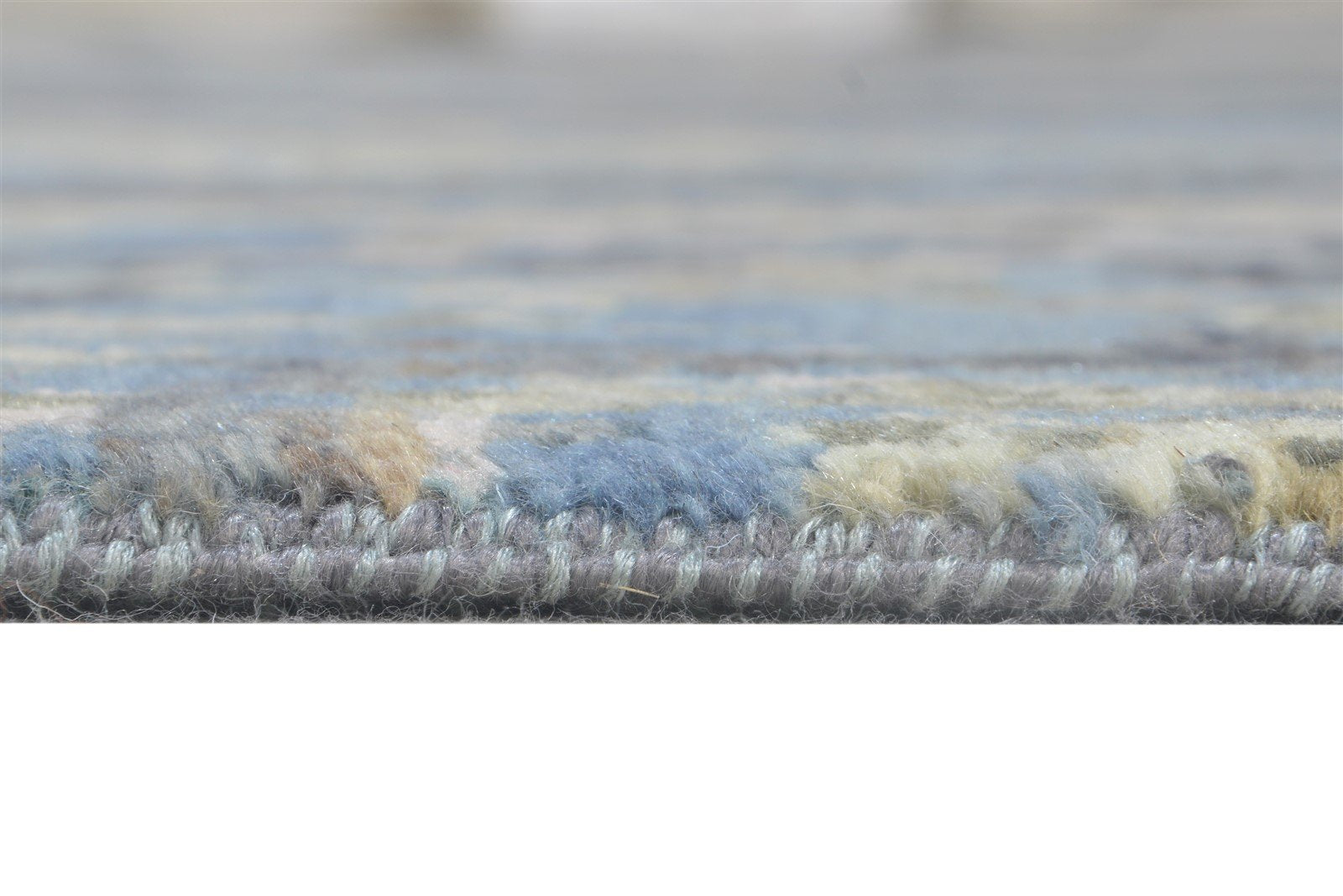 6X9 Rug Wool / Silk Charcoal Modern Hand Knotted American Abstract Room Size   7864618385557