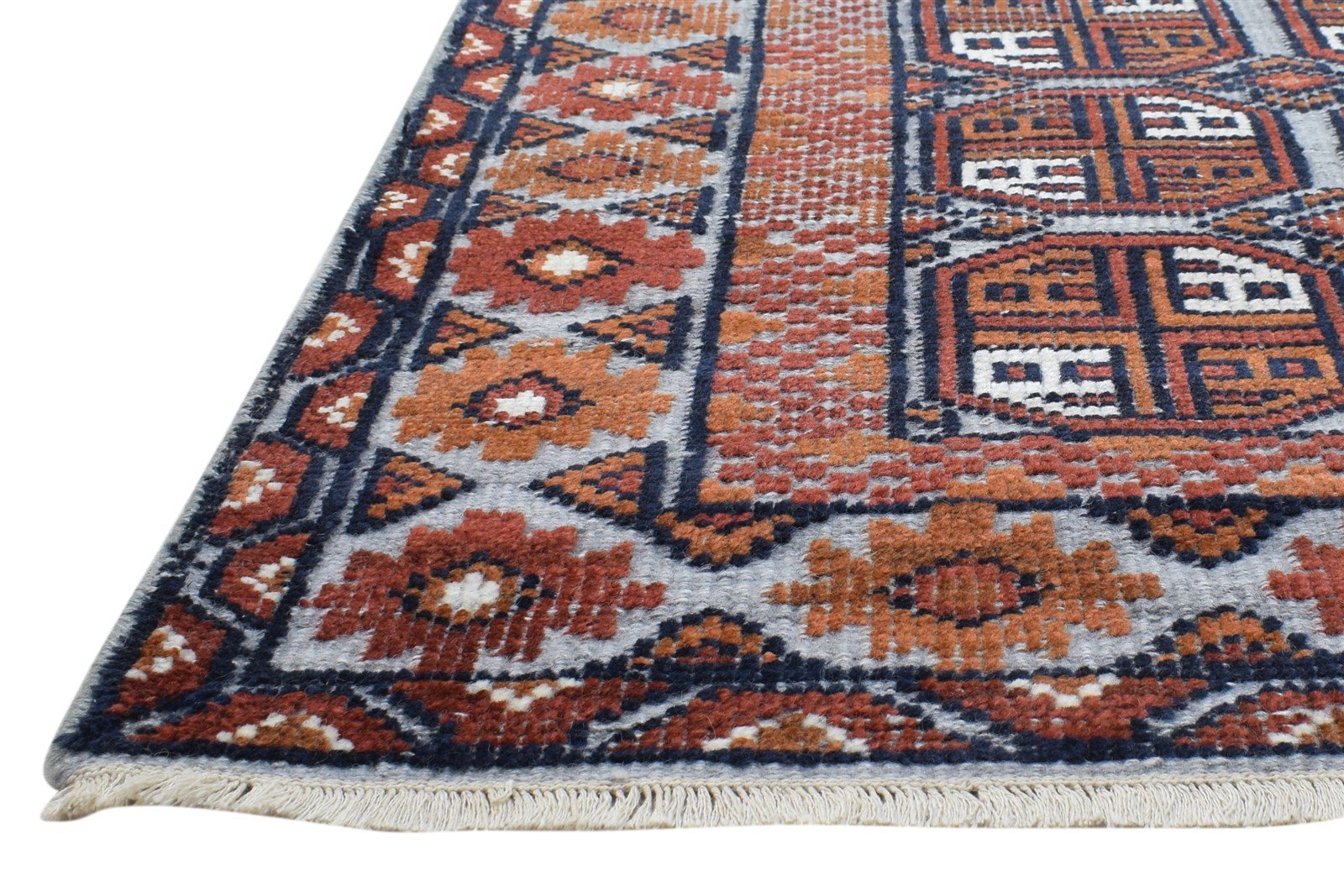 6X9 Rug Wool Silk Rust Persian Hand Knotted Herati Oriental Room Size Carpet   7864088297621