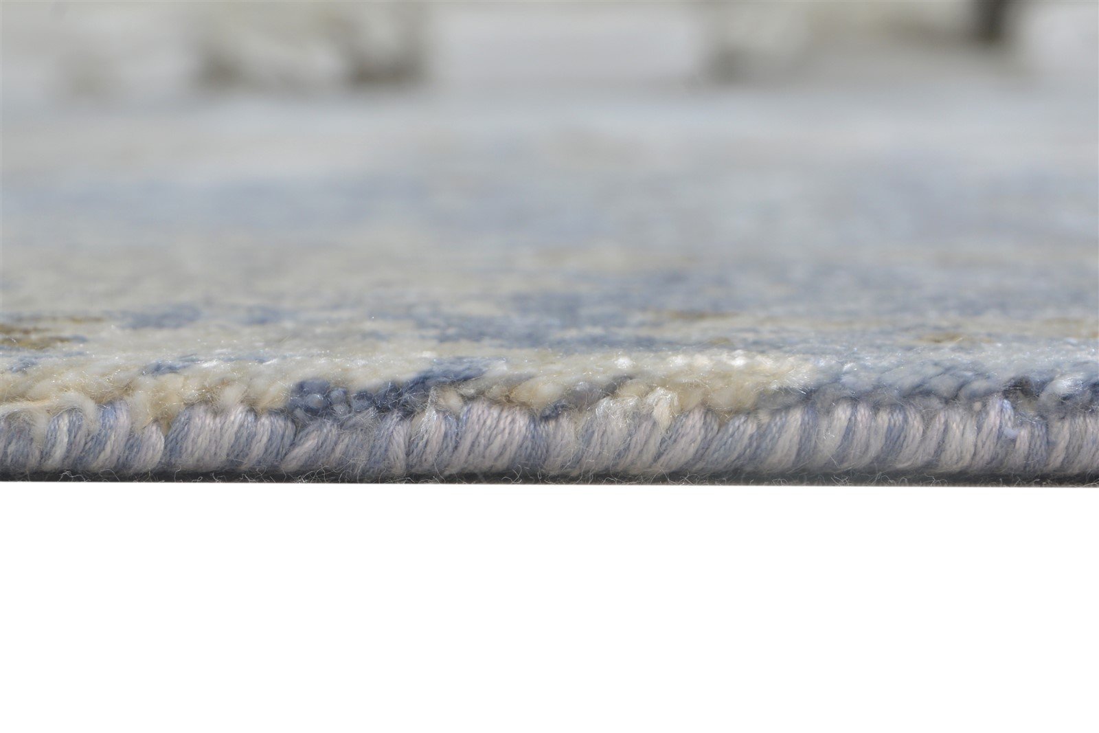 7' X 10' Rug Silk Blue Modern Hand Knotted Indian Abstract Large Carpet   7864325734549