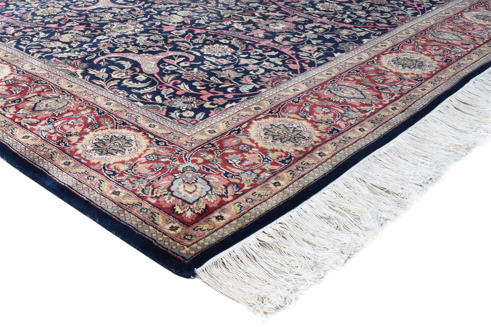 7' X 10' Rug Wool Black Persian Hand Knotted Kashan Oriental Large Carpet   7864630804629