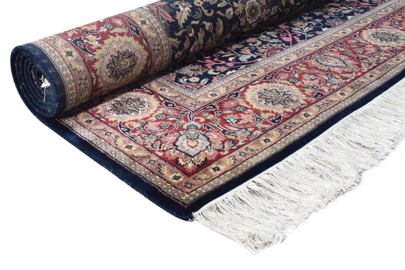 7' X 10' Rug Wool Black Persian Hand Knotted Kashan Oriental Large Carpet   7864630804629