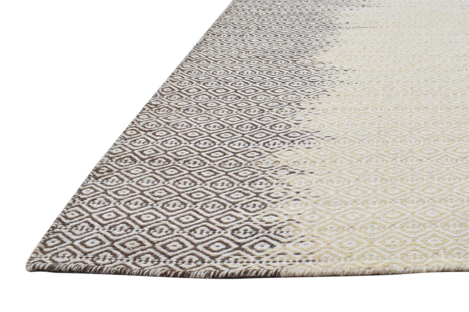 7' X 8' Rug Wool Grey Modern Dhurrie Scandinavian Abstract Large Carpet   7865021268117