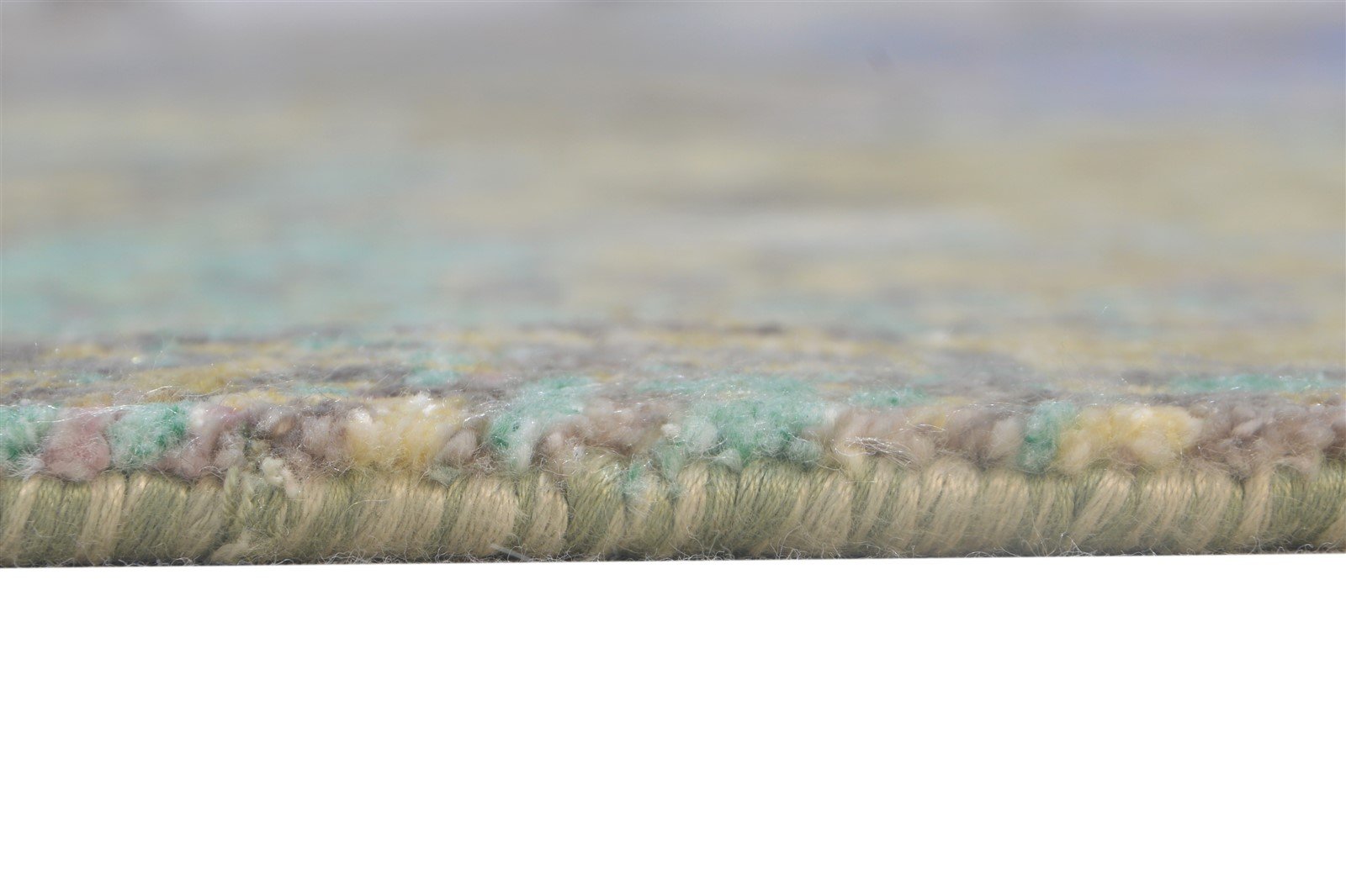 8' X 10' Rug Silk Blue Modern Hand Knotted Indian Abstract Large Carpet   7864324784277