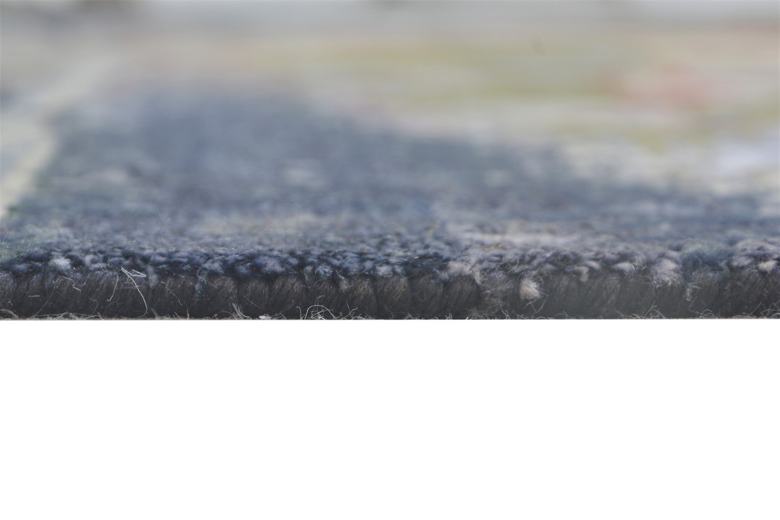 8' X 10' Rug Silk Charcoal Modern Hand Knotted Indian Abstract Large Carpet   7864324620437