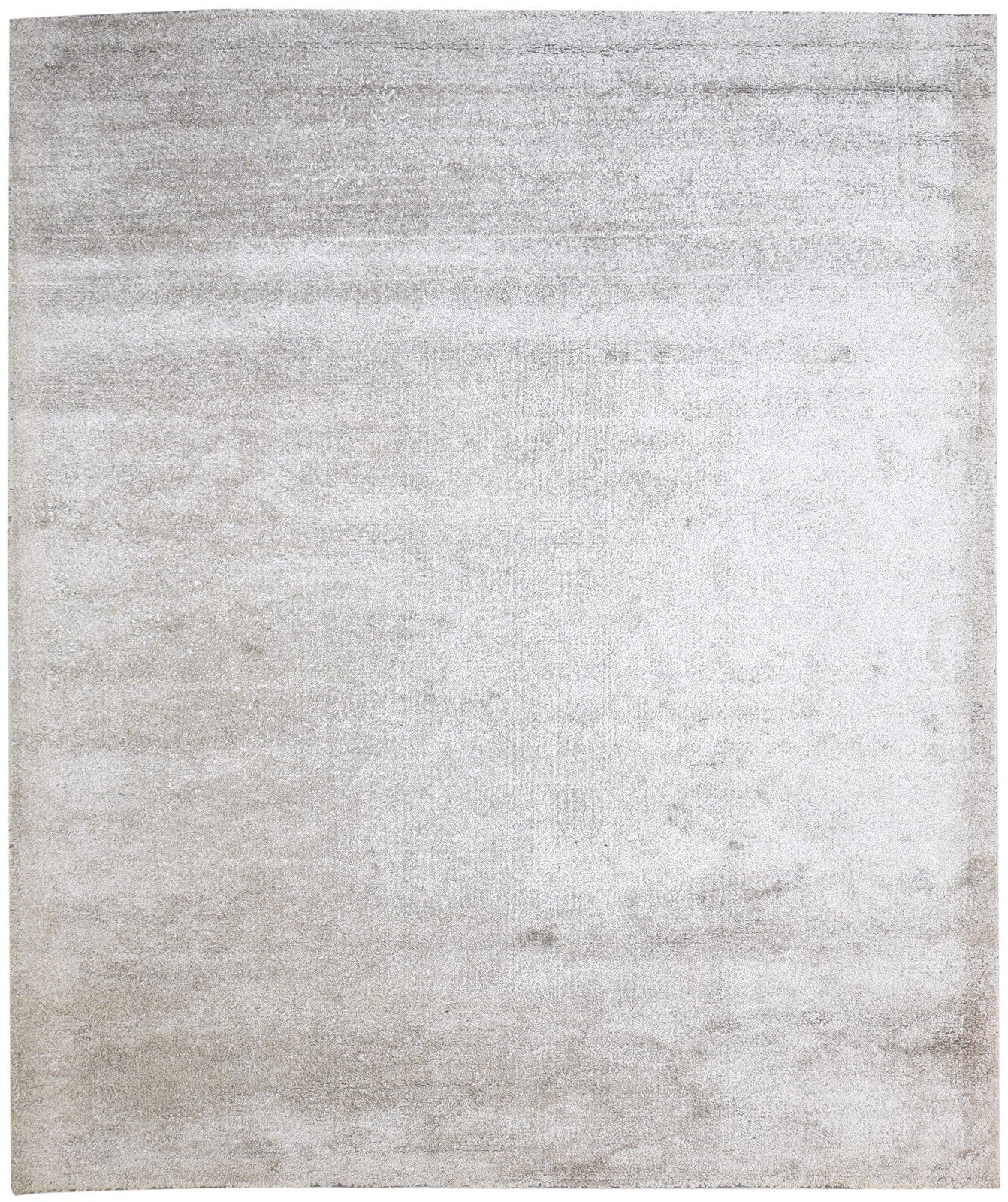 8' X 10' Rug Silk Grey Modern Hand Woven Scandinavian Solid Large Carpet   7864918573205