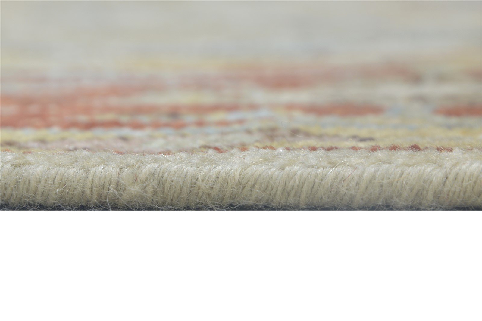 8' X 10' Rug Wool Beige Persian Hand Knotted Mughal Oriental Large Carpet   7864346443925