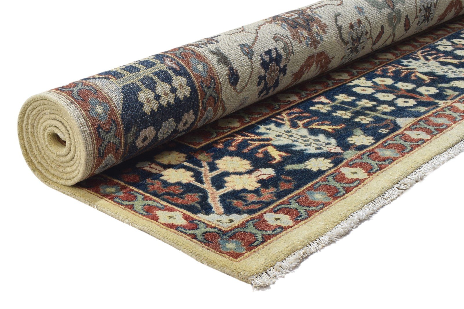 8' X 10' Rug Wool Beige Persian Hand Knotted Mughal Oriental Large Carpet   7864200626325