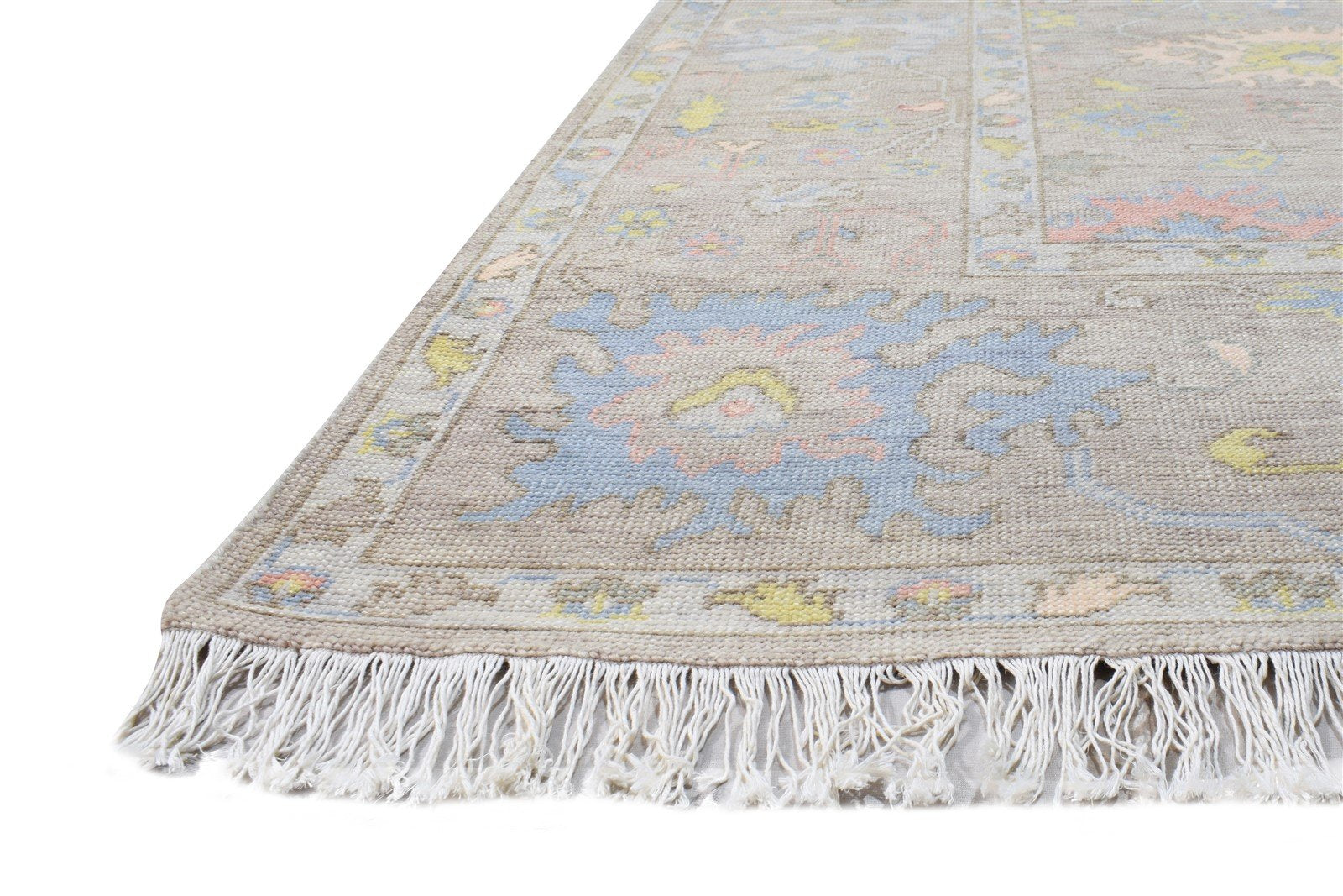 8' X 10' Rug Wool Beige Persian Hand Knotted Oushak Oriental Large Carpet   7864574345365