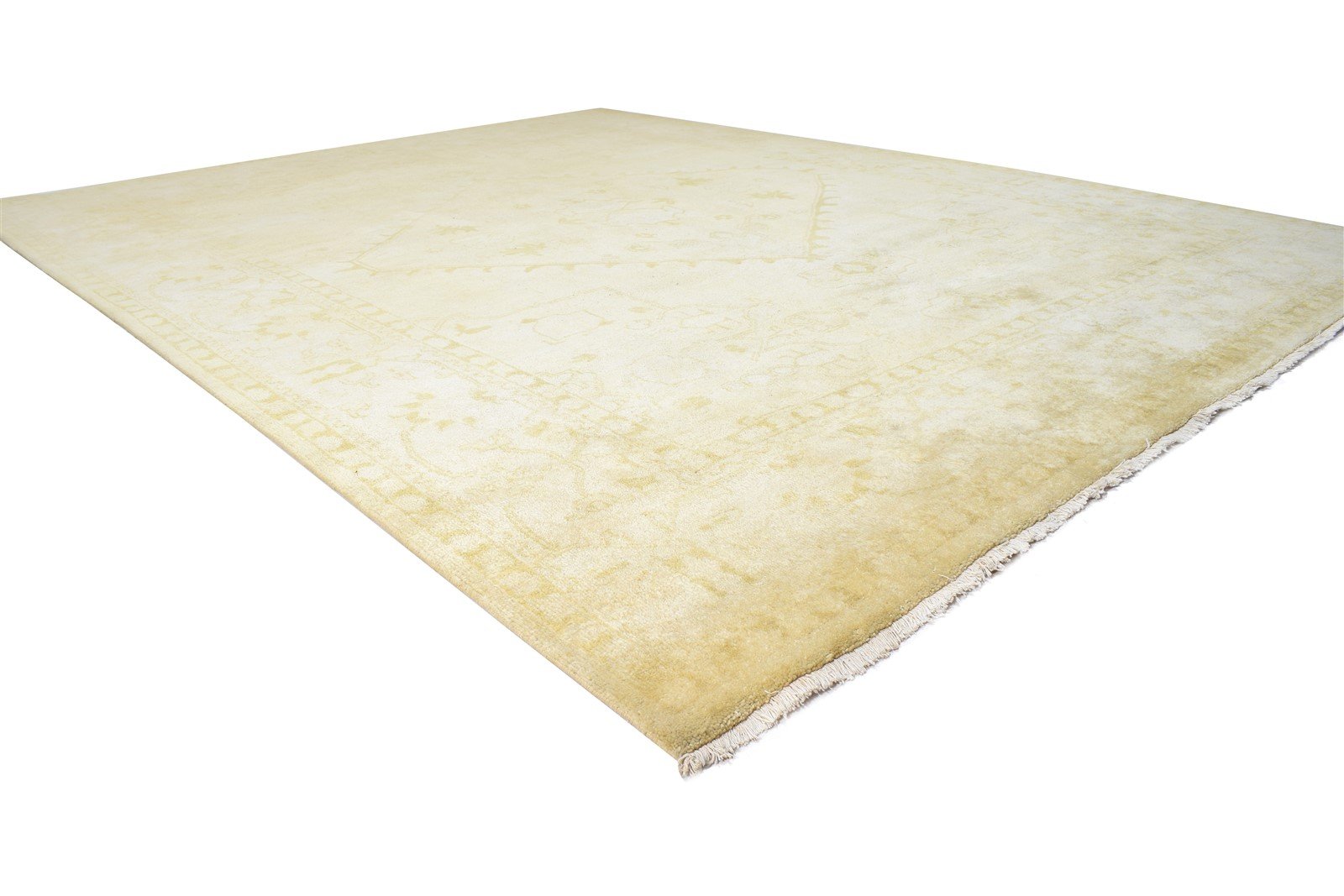 8' X 10' Rug Wool Beige Persian Hand Knotted Oushak Oriental Large Carpet   7865009963157