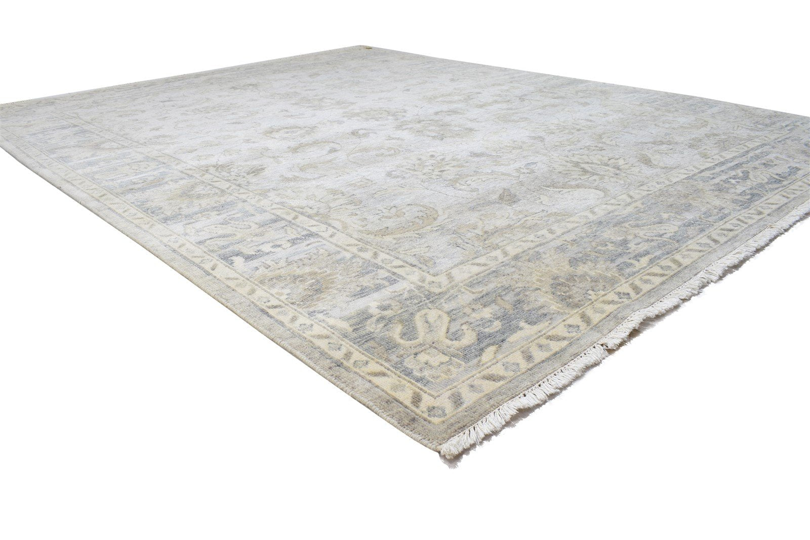 8' X 10' Rug Wool Beige Persian Hand Knotted Oushak Oriental Large Carpet   7864328880277