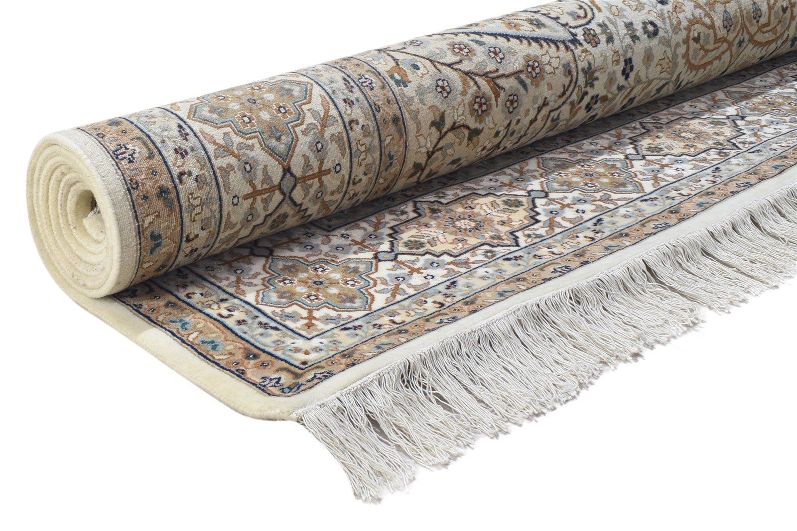 8' X 10' Rug Wool Beige Persian Hand Knotted Tabriz Oriental Large Carpet   7864345493653