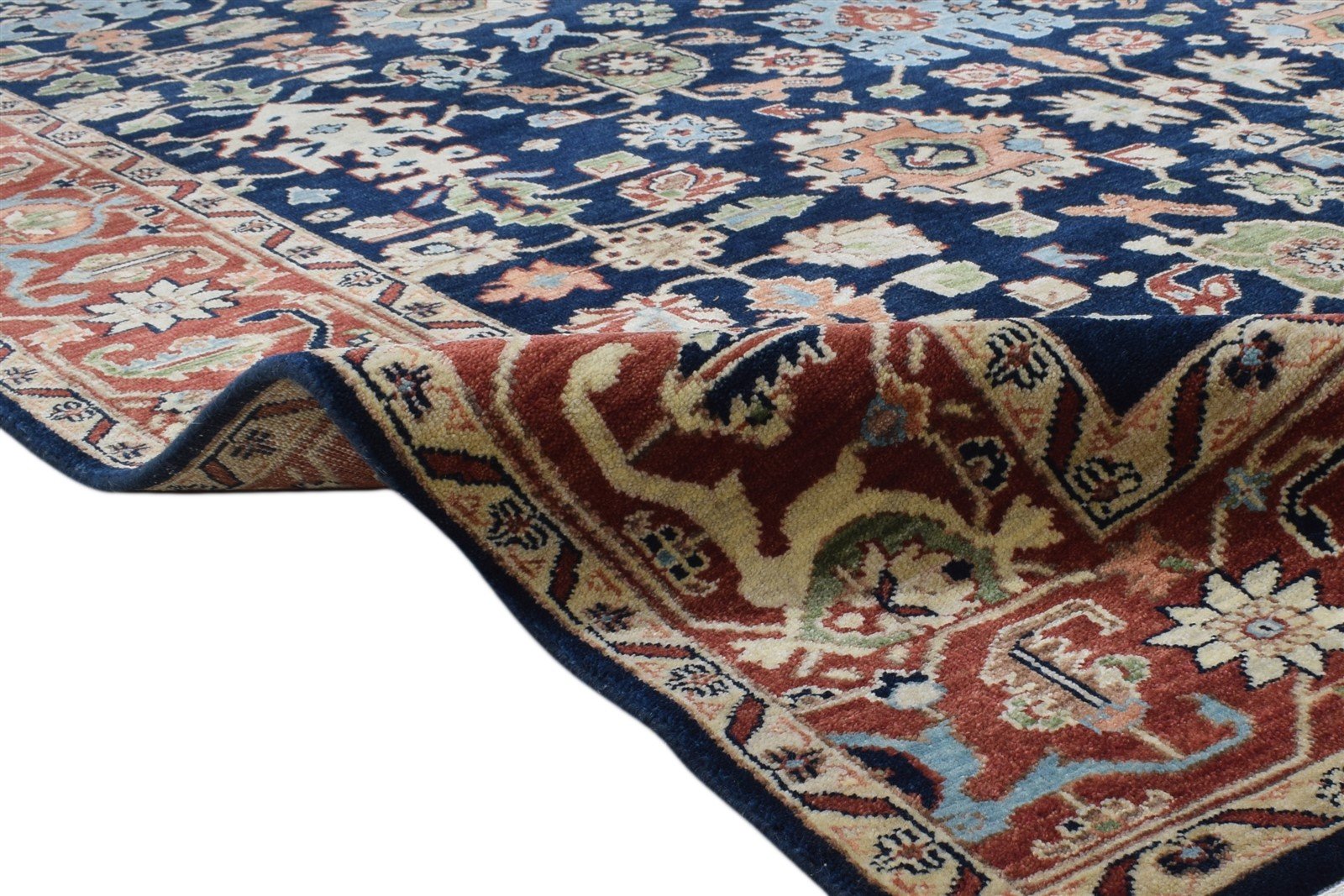 8' X 10' Rug Wool Black Persian Hand Knotted Oushak Oriental Large Carpet   7864193613973
