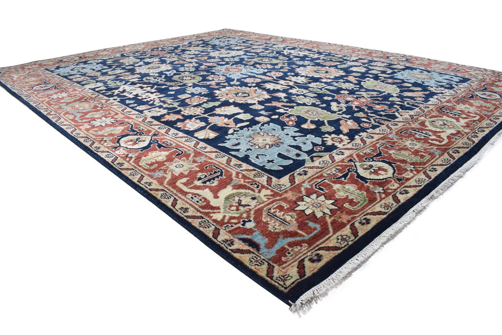 8' X 10' Rug Wool Black Persian Hand Knotted Oushak Oriental Large Carpet   7864193613973