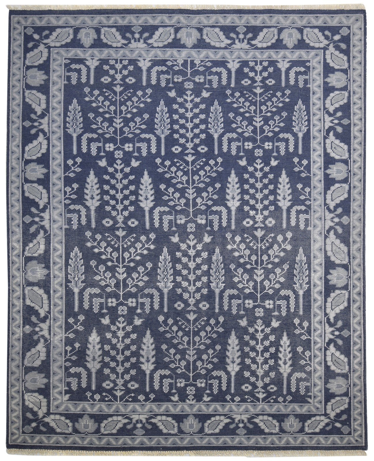 8' X 10' Rug Wool Black Persian Hand Knotted Sarouk-Indian Oriental Large Carpet   7864176771221