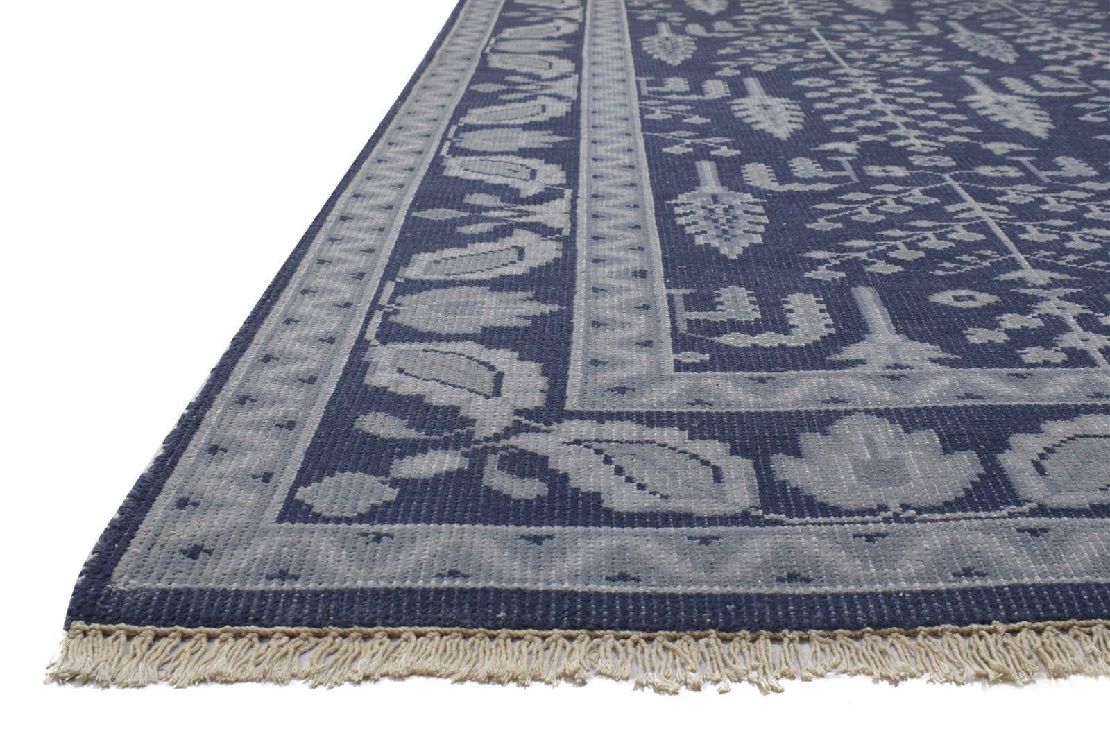 8' X 10' Rug Wool Black Persian Hand Knotted Sarouk-Indian Oriental Large Carpet   7864176771221