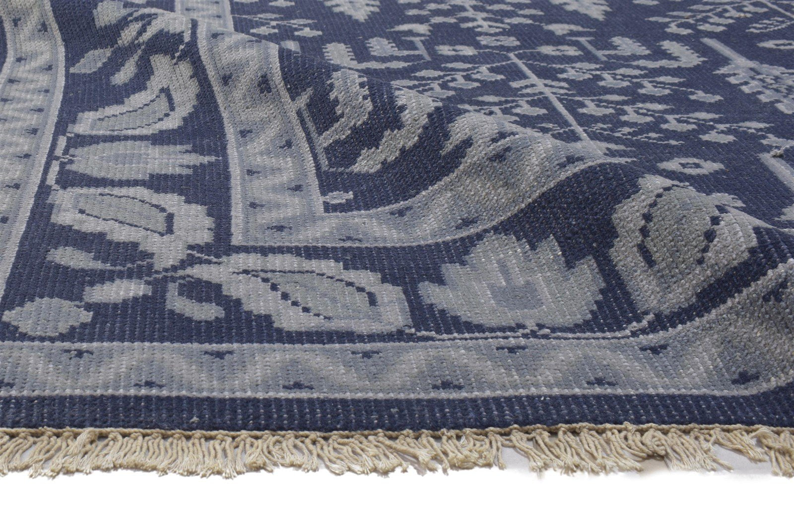 8' X 10' Rug Wool Black Persian Hand Knotted Sarouk-Indian Oriental Large Carpet   7864176771221
