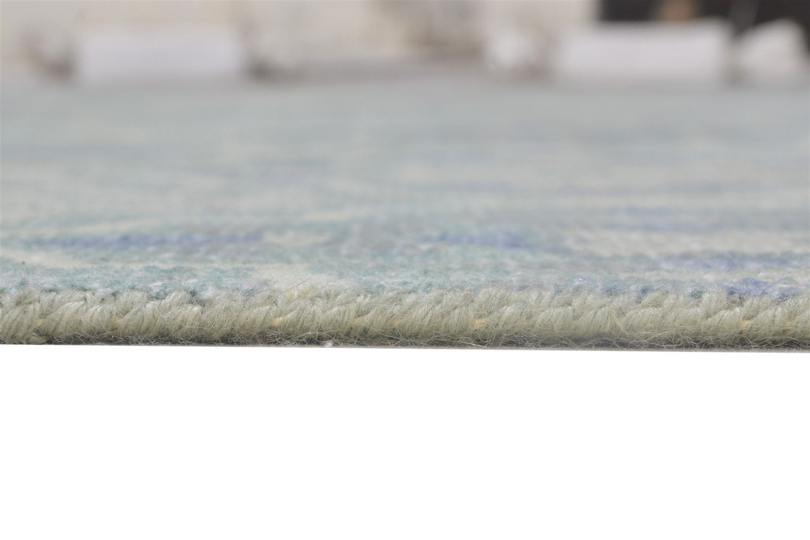 8' X 10' Rug Wool Blue Modern Hand Knotted Moroccan Trellis Large Carpet   7864165466261
