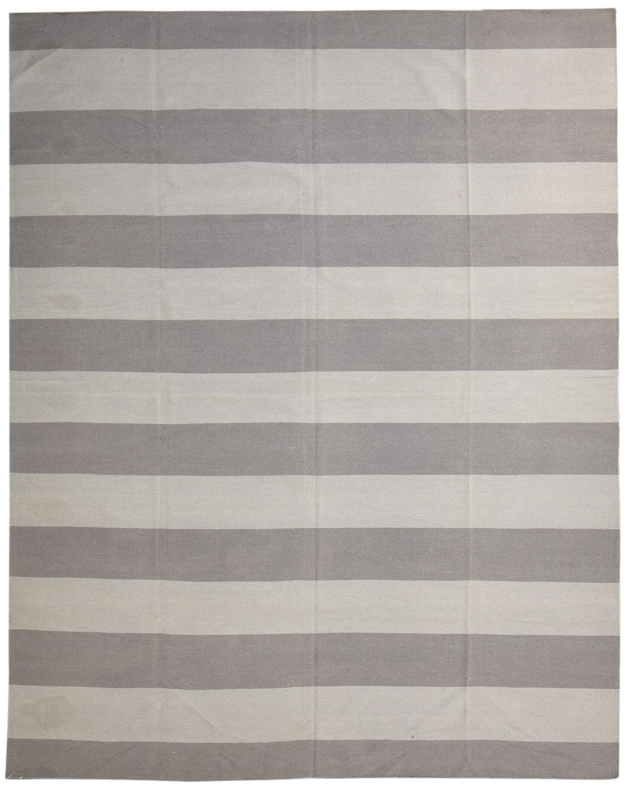 8' X 10' Rug Wool Brown Dhurrie Large Carpet   7865189040277