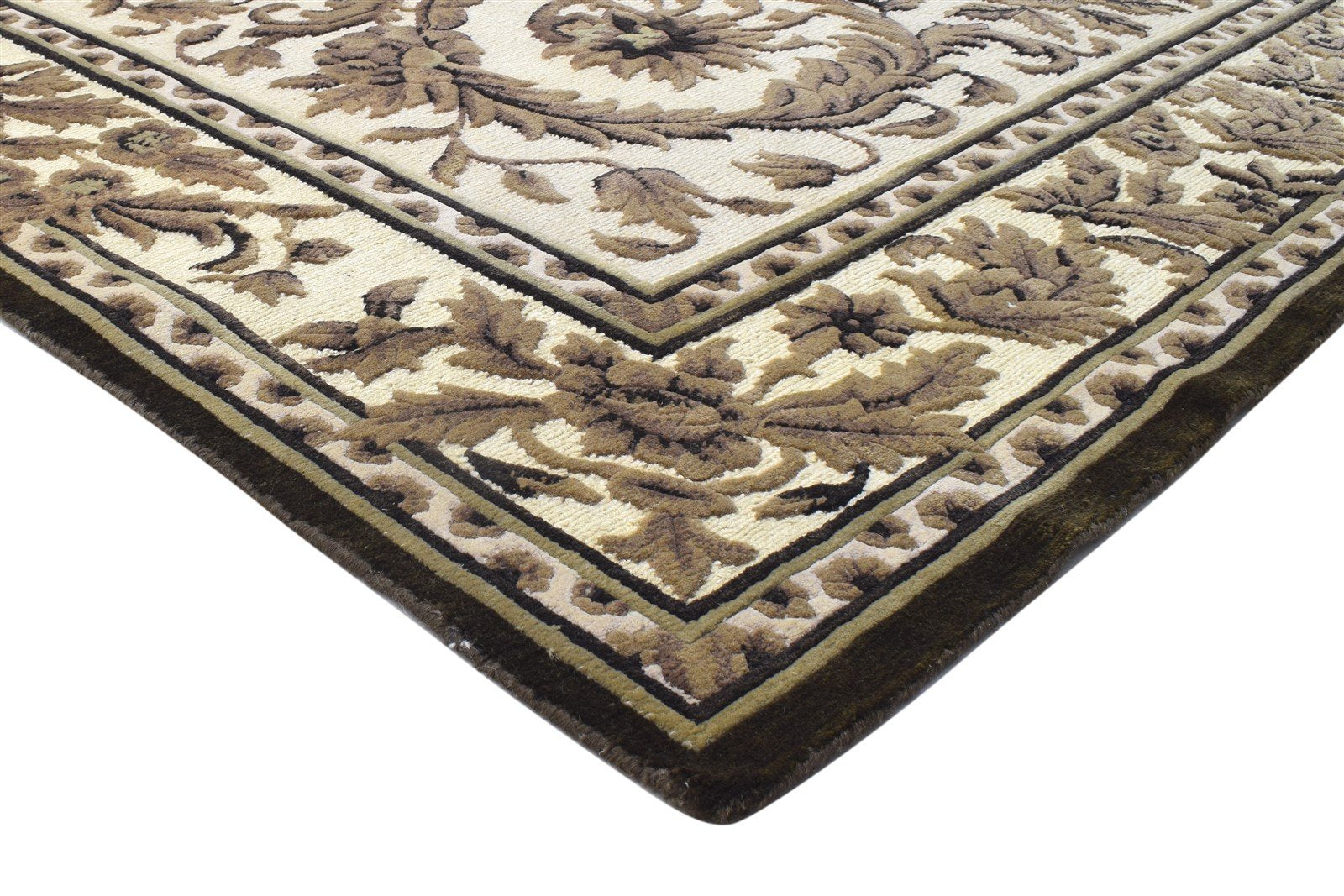 8' X 10' Rug Wool Brown Persian Hand Knotted Oushak Oriental Large Carpet   7864092131477