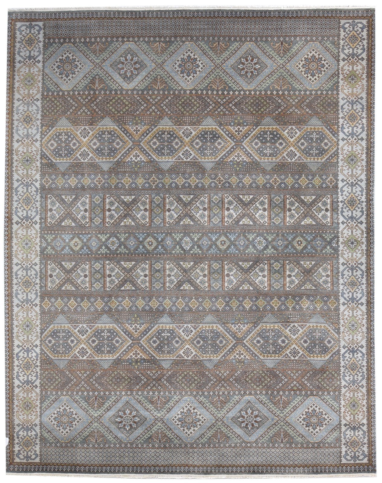 8' X 10' Rug Wool Brown Tribal Hand Knotted Southwestern Oriental Large Carpet   7864620875925