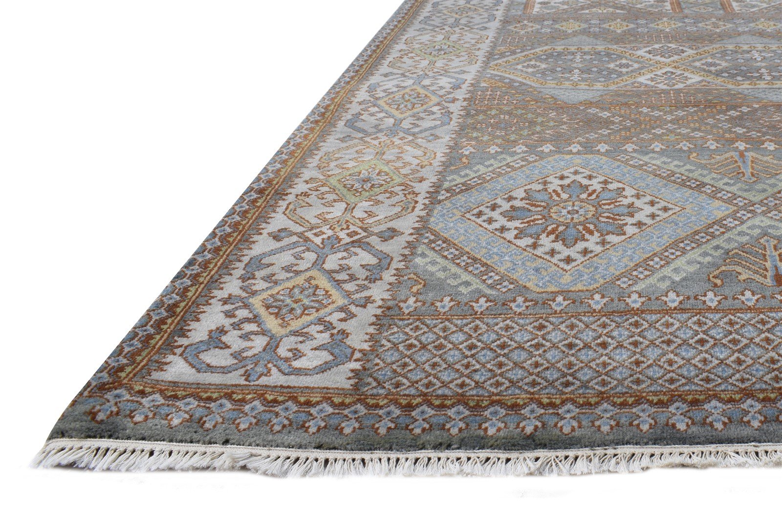 8' X 10' Rug Wool Brown Tribal Hand Knotted Southwestern Oriental Large Carpet   7864620875925