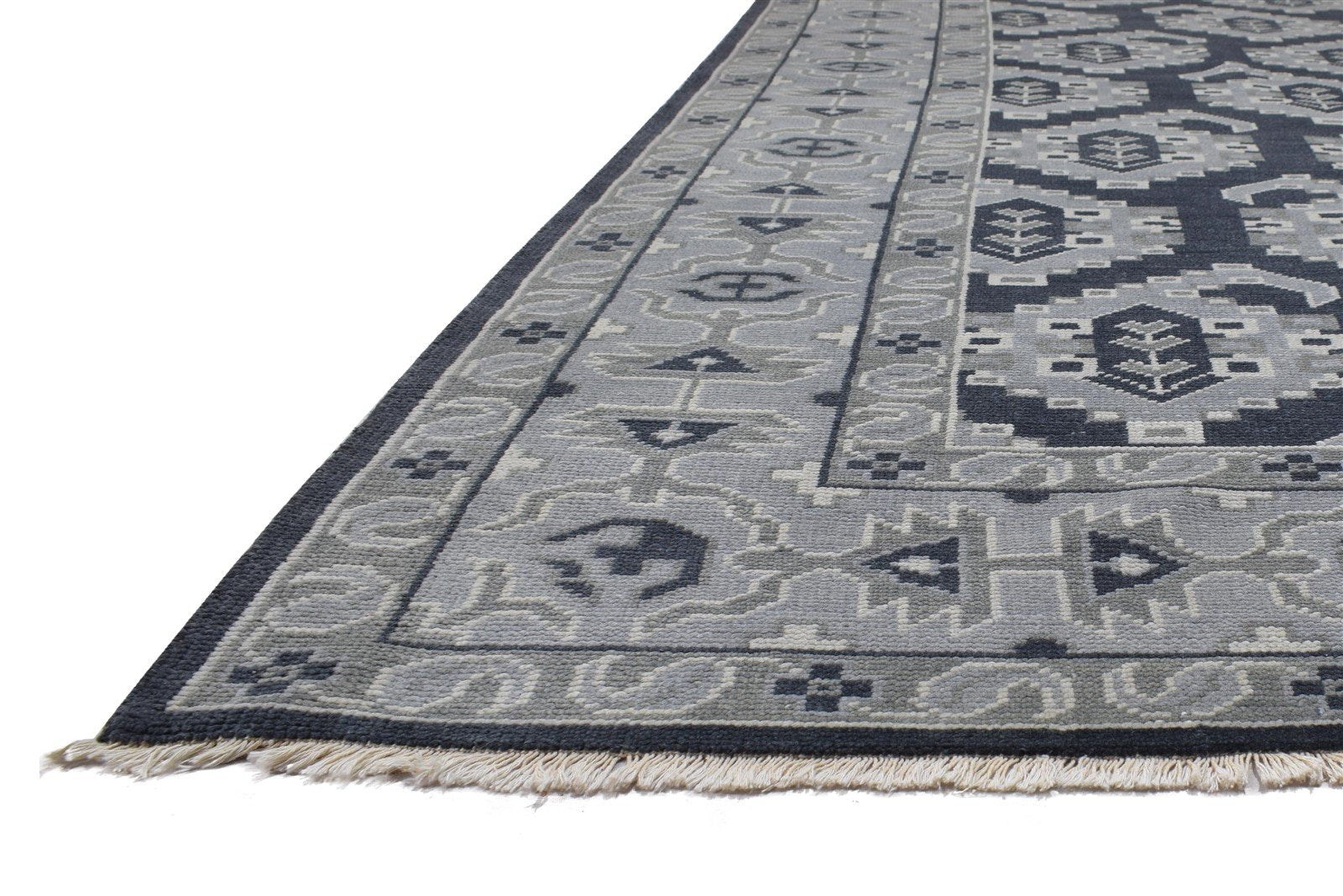 8' X 10' Rug Wool Charcoal Persian Hand Knotted Oriental Paisley Large Carpet   7864169332885