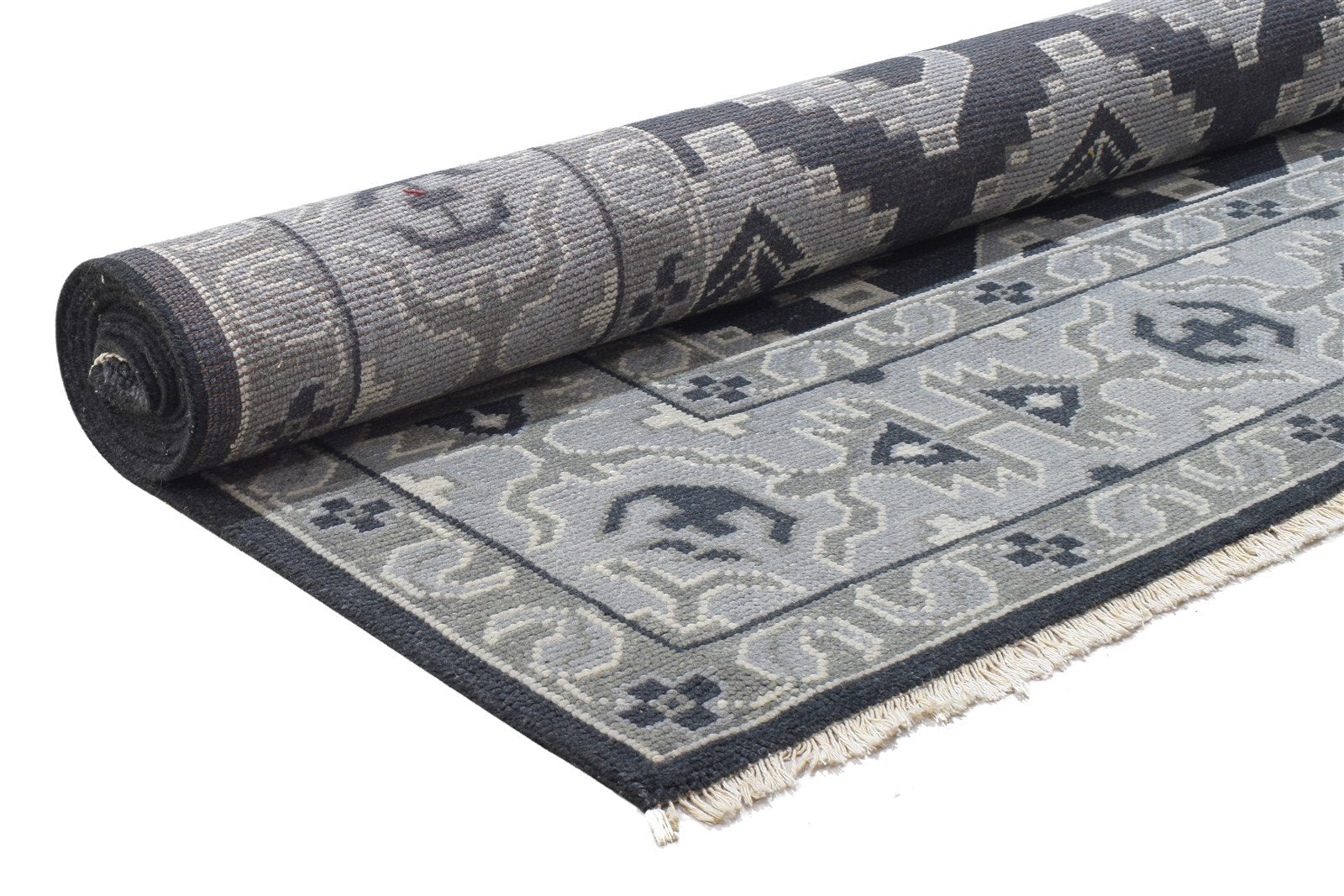 8' X 10' Rug Wool Charcoal Persian Hand Knotted Oriental Paisley Large Carpet   7864169332885