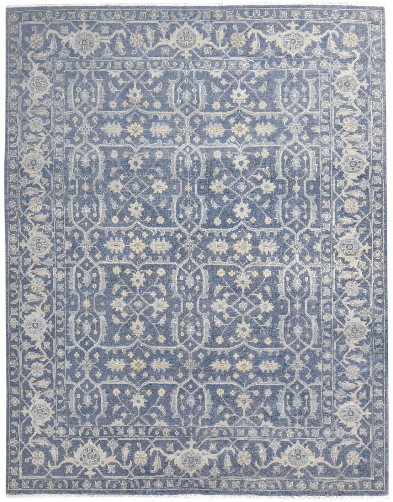 8' X 10' Rug Wool Charcoal Persian Hand Knotted Oushak Oriental Large Carpet   7865149128853