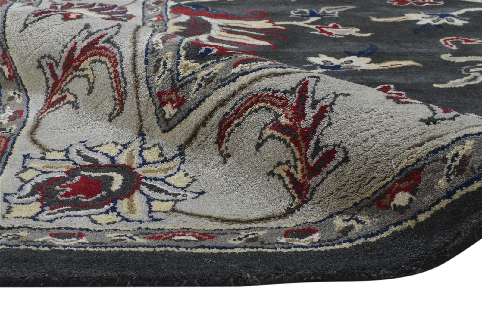 8' X 10' Rug Wool Charcoal Persian Hand Tufted Oushak Oriental Large Carpet   7864492359829