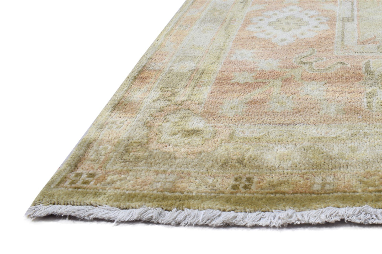 8' X 10' Rug Wool Green Persian Hand Knotted Oushak Oriental Large Carpet   7865010225301