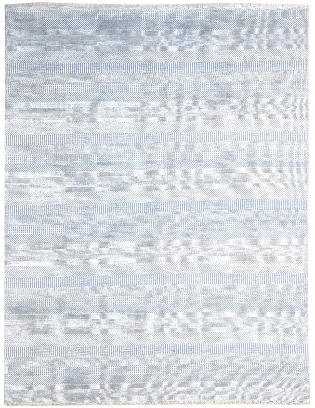 8' X 10' Rug Wool Grey Modern Hand Knotted Agra Grass Trellis Large Carpet   7865147949205