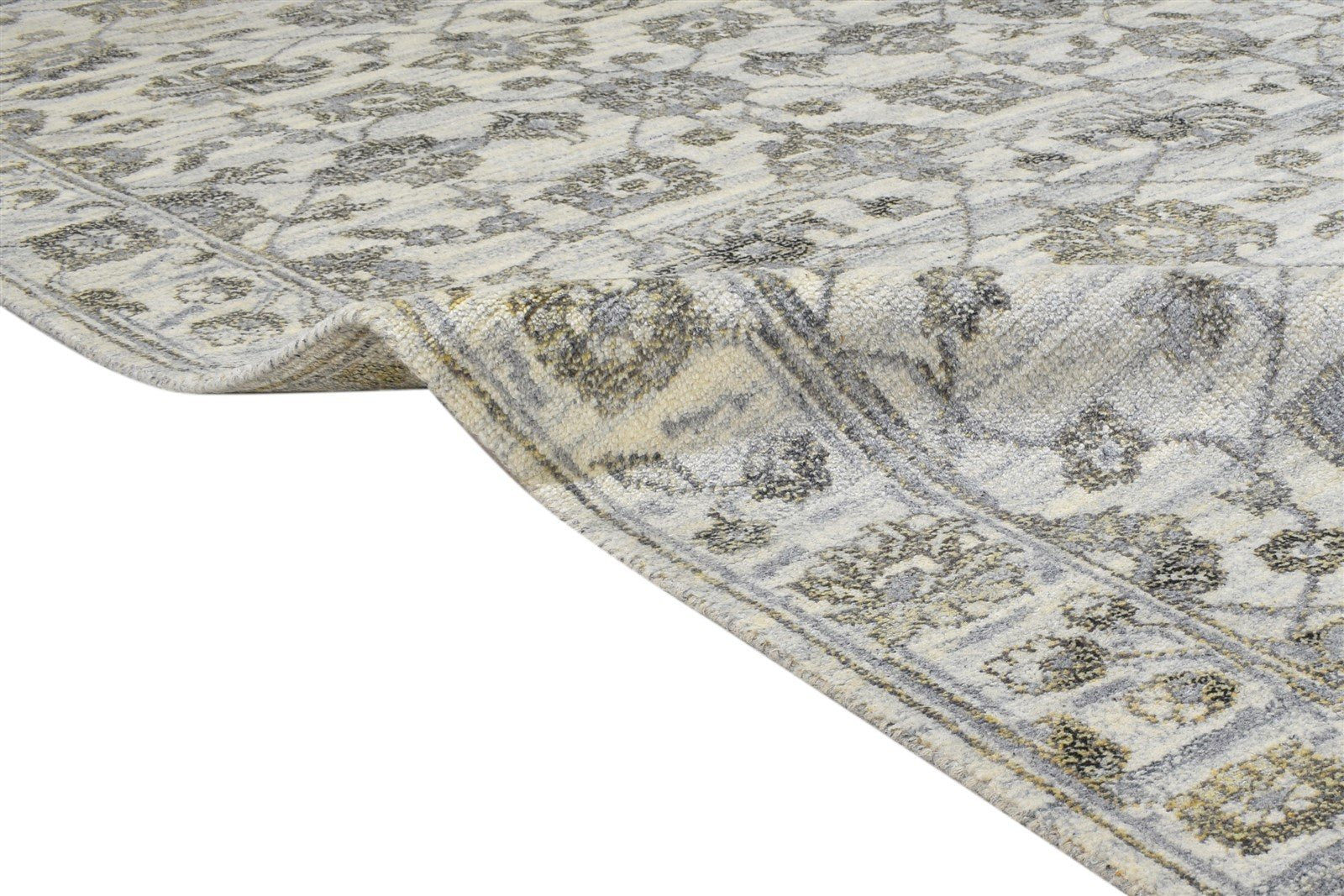 8' X 10' Rug Wool Grey Persian Hand Knotted Kashan Oriental Large Carpet   7864175984789