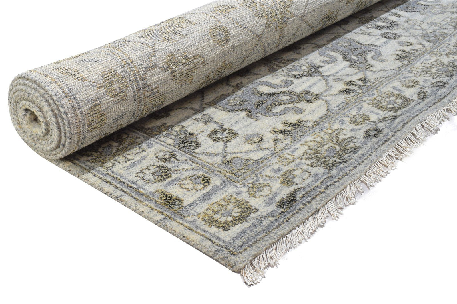 8' X 10' Rug Wool Grey Persian Hand Knotted Kashan Oriental Large Carpet   7864175984789