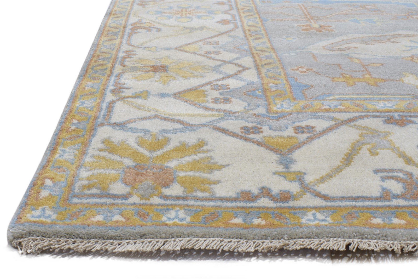 8' X 10' Rug Wool Grey Persian Hand Knotted Oushak Oriental Large Carpet   7864193220757