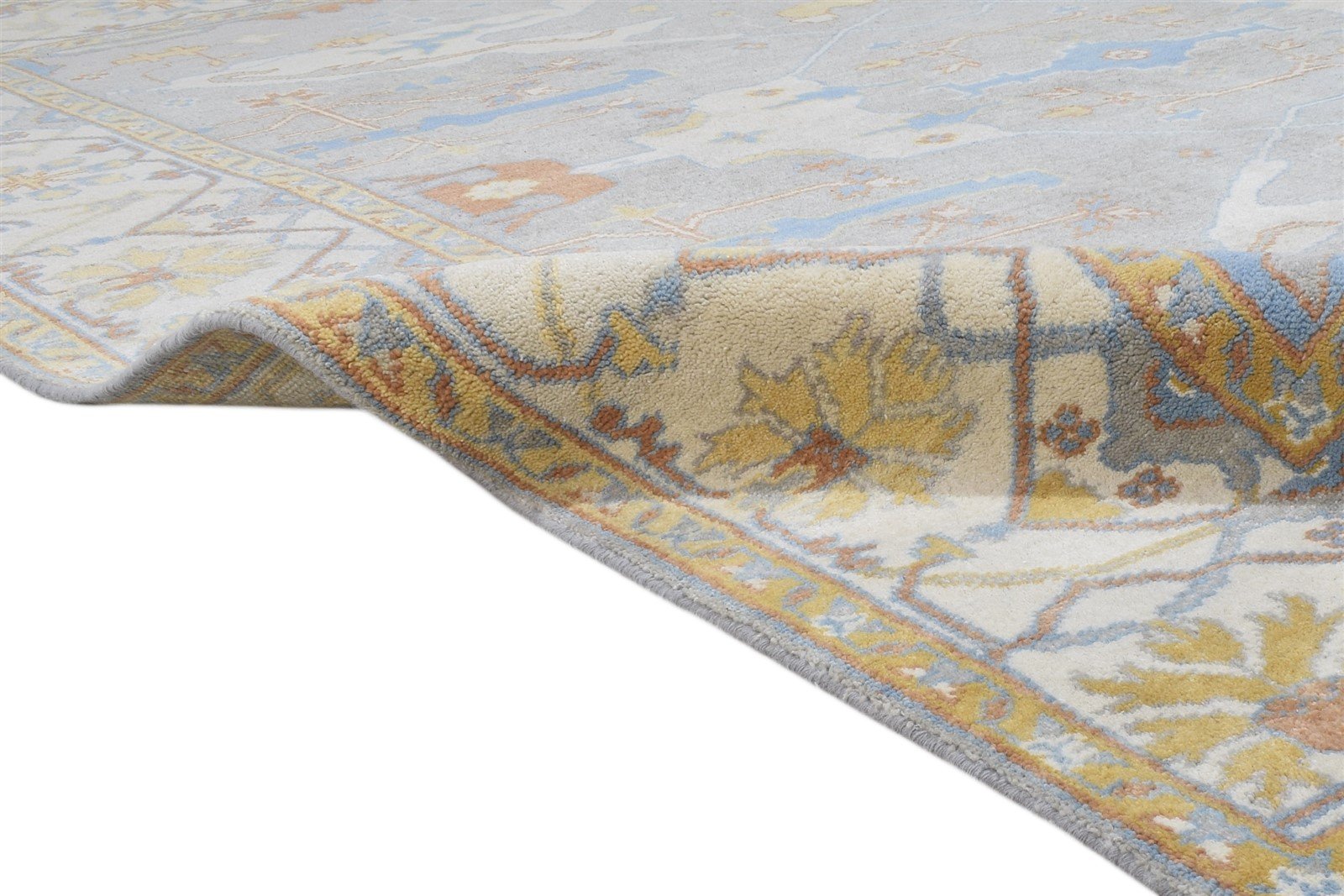 8' X 10' Rug Wool Grey Persian Hand Knotted Oushak Oriental Large Carpet   7864193220757