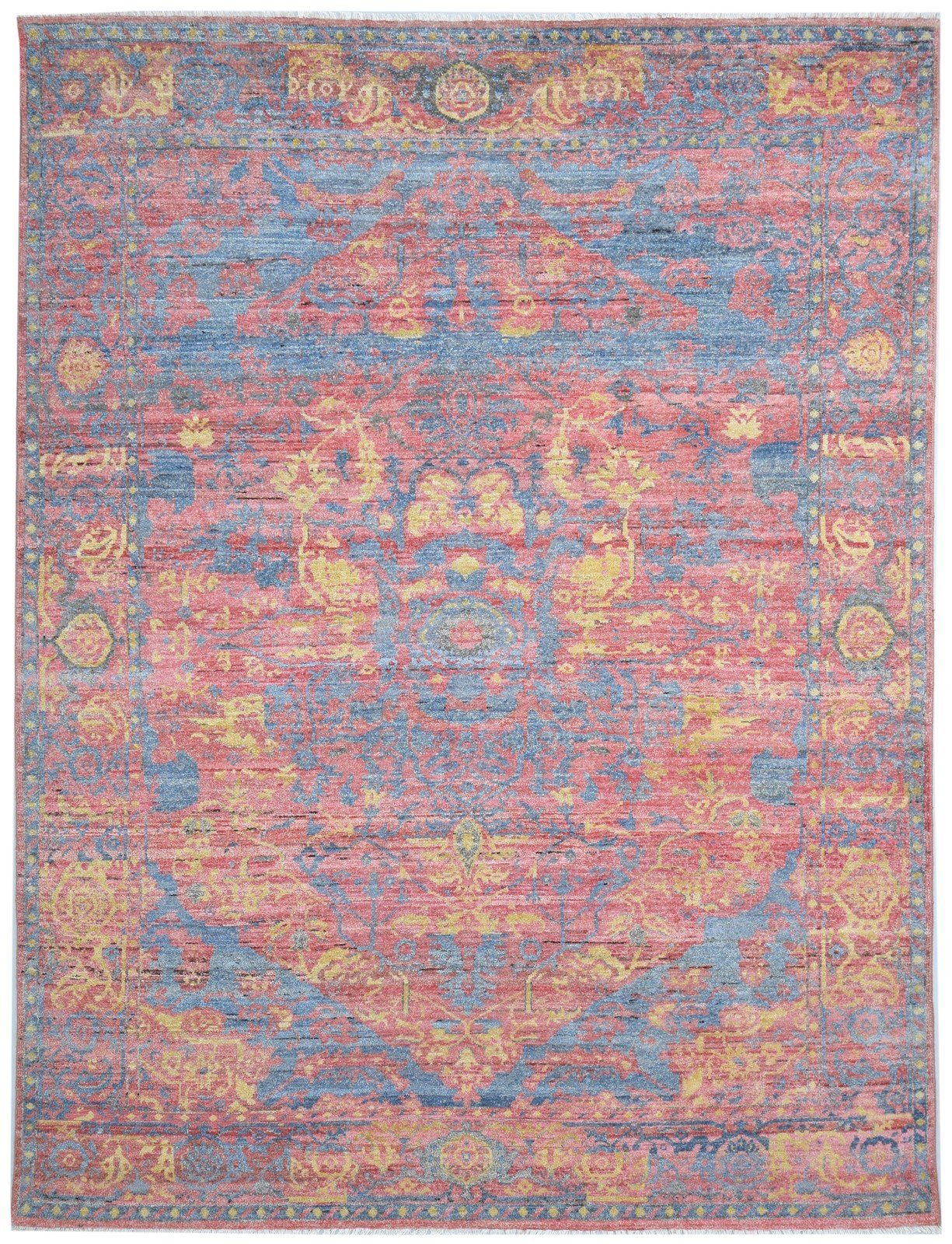 8' X 10' Rug Wool Red Modern Hand Knotted Oushak Oriental Large Carpet   7864133419157
