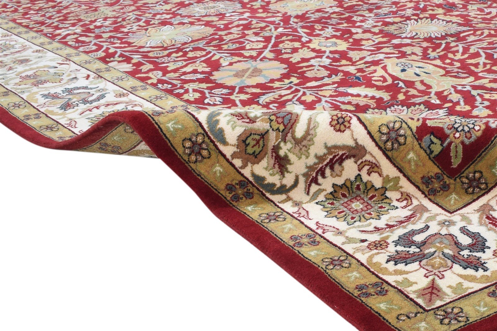 8' X 10' Rug Wool Red Persian Hand Knotted Kashan Oriental Large Carpet   7864677105813